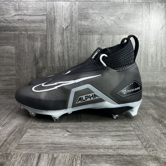 Nike Alpha Menace Elite 3 Men's size 10 Detachable Football Cleat Black DR5956-0 - Picture 2 of 8